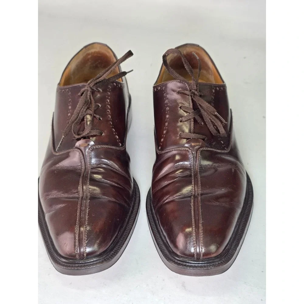 Paolo De Marco Branco Men's Dress Shoes 10 M Brown Leather Oxford Made in‎ Spain